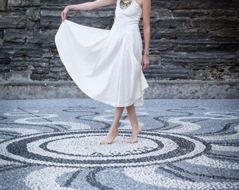 Raw Silk Dress, 60s Silk Dress, Silk Dress, Raw Silk, White Dress, 1960s, Women dress, Size 2 Dress, Size 3 Dress, Size 4 Dress, Chic Dress