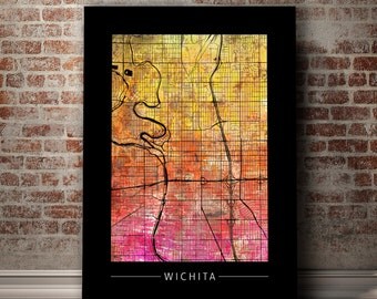 Street map Wichita Kansas