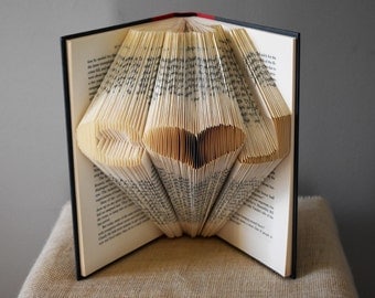Unique Wedding Gift for Couple, Book Folding Art