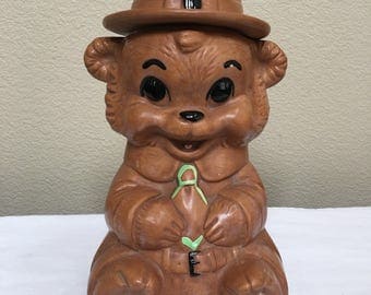 Twin Winton Ranger Bear Cookie Jar