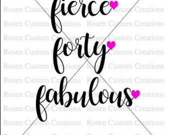 Download Forty and fierce | Etsy