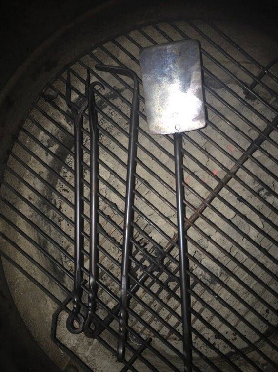 BBQ Tool Set Hand Blacksmith Spatula Fork Steak