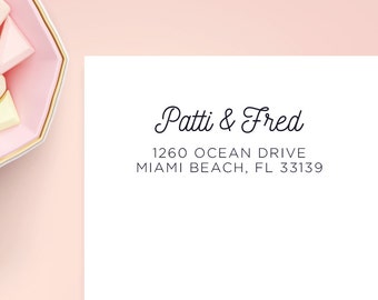 Return Address Labels, Transparent Return Address Stickers, Custom Address Stickers, Personalized Wedding Label, Family Label, SET OF 30