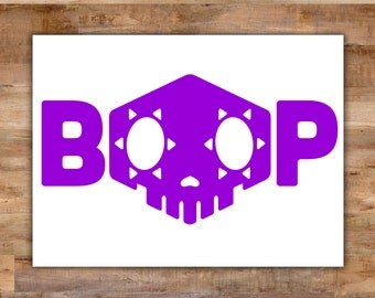 Sombra Overwatch Decal - Overwatch Sombra Sticker Boop Laptop Decal - Video Game Decals Geek Decals Video Game Decor