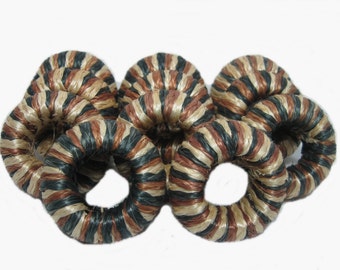 Straw Woven Napkin Ring, 11-piece Set Vintage Decorative Item, Dinning Accessories