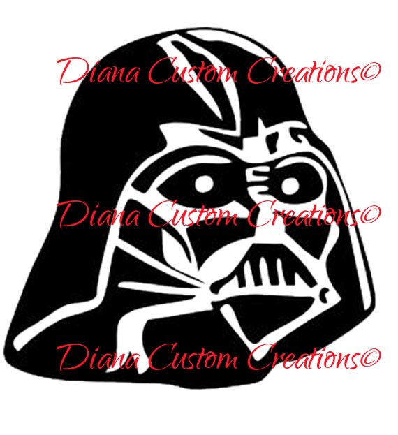 Darth Vader Head SVG png jpg dxf eps cricut and silhouette
