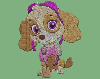 Emrboidery design-design embroidery-Paw Patrol-Skye