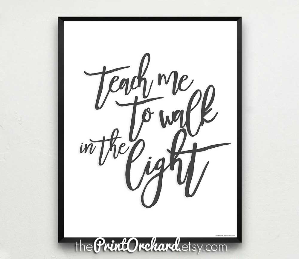 Teach Me to Walk in the Light of His Love LDS Primary Songs