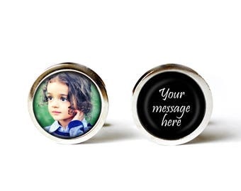Photo Cufflinks, Unisex Cufflinks, Custom Cufflinks, Wedding Cufflinks, Handmade cufflinks, Customized Cufflinks, Your own Photo Cufflinks
