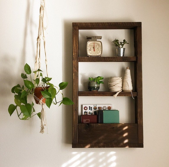 Items similar to Reclaimed Wood Shelf on Etsy