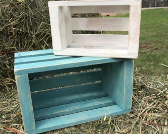 Finished or unfinished wood crate, wooden storage crate, large crate, rustic wood crate, wood crate for decoration, wood box, large box