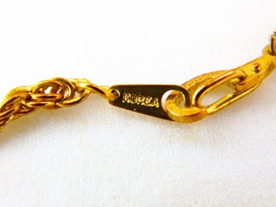 Vintage Chain Link Bracelet 14k GP Marked Korea Delicate
