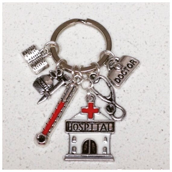 Doctor Keyring Doctor Keychain Doctors Hospital