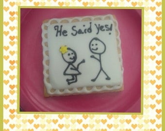 engagement sugar cookies