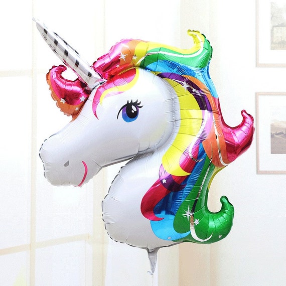 33" unicorn balloon, birthday decoration, photo prop, first birthday, unicorn decoration, Huge balloon, Rainbow balloon 36"