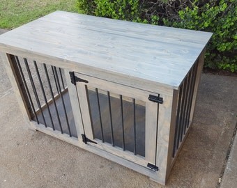 Items similar to Custom Build Dog Crate Furniture End 