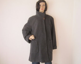 Vintage jacket wool jacket layered look wool Barisal oversize L/XL