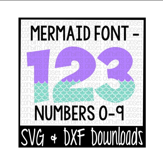 Free Free 318 Mermaid Numbers Svg SVG PNG EPS DXF File