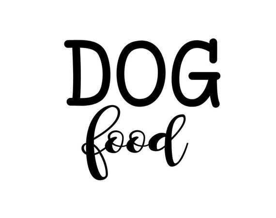 Dog Food Decal Pet Food Decal Dog Decal Dog Food Sticker