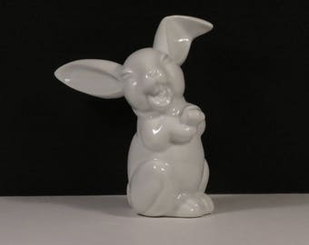 ON SALE!!! Vintage Rosenthal Porcelain Blanc Laughing Hare.