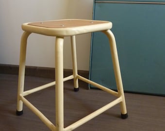 Military industrial stool, vintage 1970's vintage