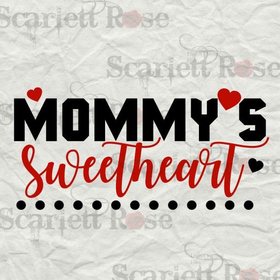 Download Mommy's Sweetheart SVG cutting file clipart in svg jpeg