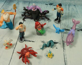 Vintage Disney Little Mermaid figures x 11