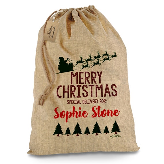 christmas hessian sacks wholesale