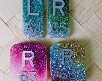 Original Ombre/Rainbow Xray Markers 2-3 initials. One set.