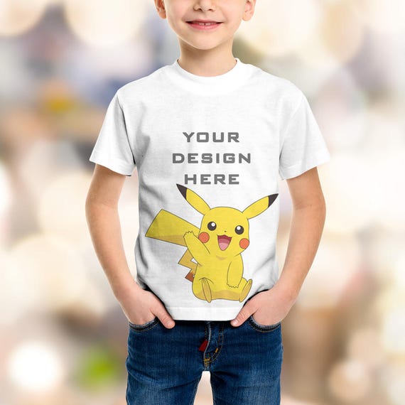 mockup child t shirt Designed / Shirt Perfecty Back Front T up Boys Mock Kids