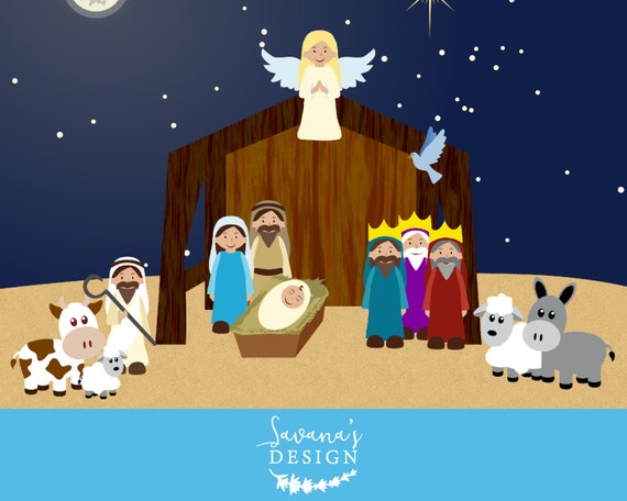 Nativity Clipart, nativity clip art, nativity scene clipart, nativity