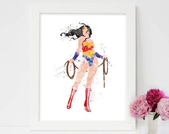 Wonder Woman Wall Art wonder woman print | etsy Wonder Woman Wall Art wonder woman print | etsy