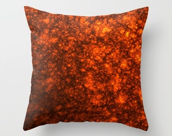 Molten Lava Pillow, Throw Pillow Cover, Orange Pillow, Lava Pillow, Fiery Pillow, Sun Pillow, Autumn Pillow, Molten Pillow, Nature Pillow