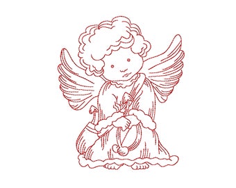 Machine embroidery applique Angel Nr. 2