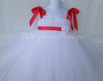 Black Tiffany Dress White Flower Girl Dress Aqua Pink Ivory Tutu Dresses