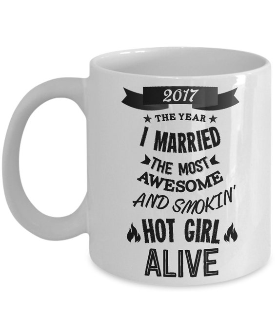 Wedding Gifts For Groom 2017 The Year I Married Mug Funny