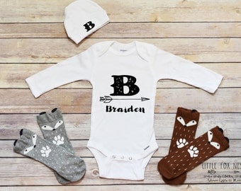 Baby Boy Outfit, Personalized Baby Gift, Baby Boy Clothes, Boy Onesie®, Personalized Boy Shirt