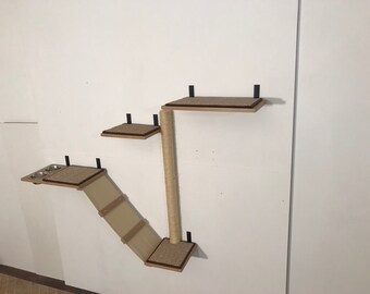 Climbing Activity Center "Cat zone #2", multilevel cat climber, cat tree with scratcher