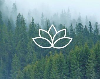 Lotus Decal / Nature Decals / Laptop Decals / Car Decals / Computer Decals / MacBook Decals / Window Decals