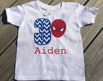 Spiderman Birthday Shirt
