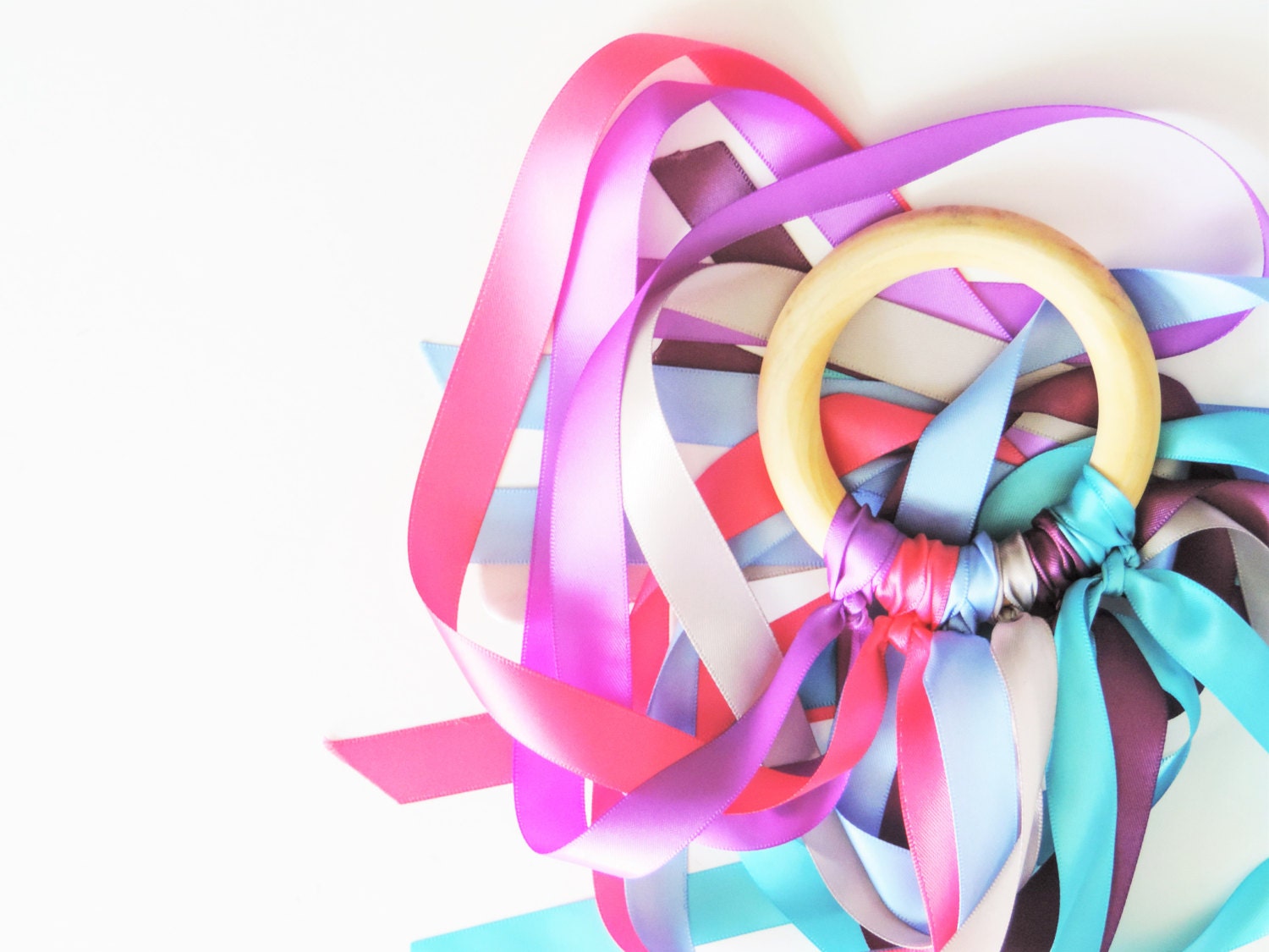 Frozen Ribbon Kite Waldorf Hand Kite Fairy Ribbon Wand