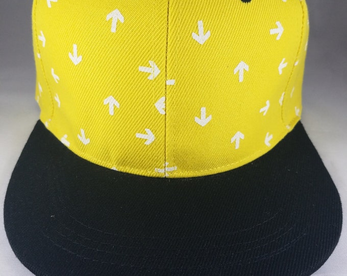 Yellow Arrow Snapback Hat