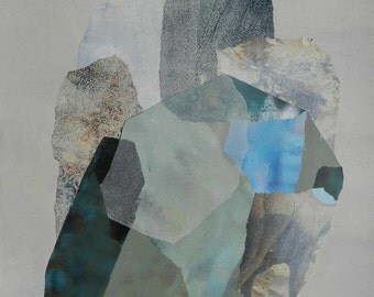 Original mixed media on paper 'Naked City' 2016