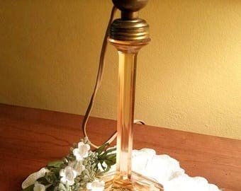 Boudoir Lamp – Glass - 1930s - Wonderful Vintage Condition