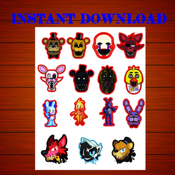 Five Nights at Freddy's cupcake toppers Five Nights at