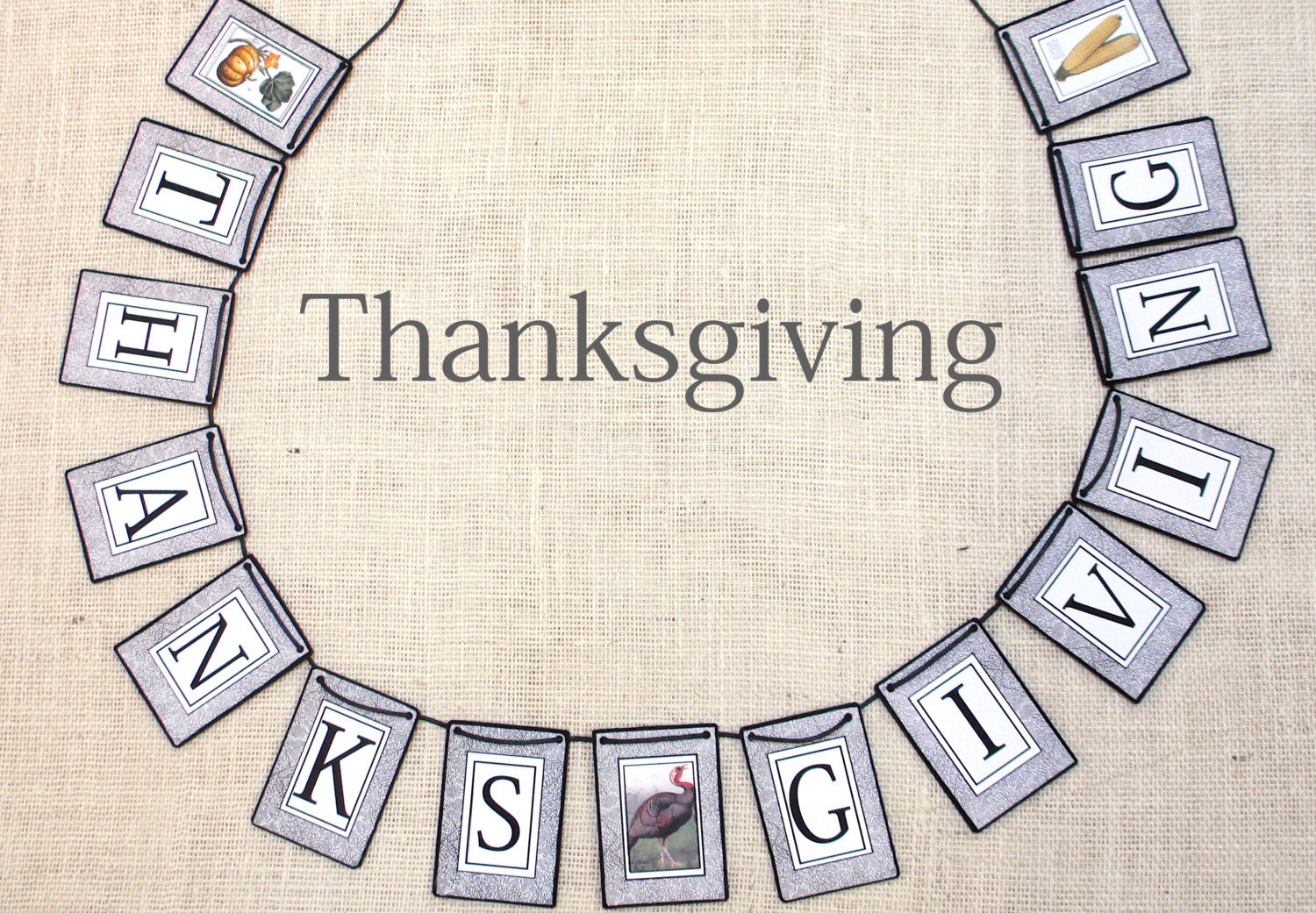 Thanksgiving Garland Fall garlands Thanksgiving banner