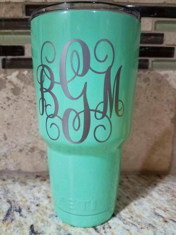 SALE Seafoam green/Teal/mint green YETI cup 30 oz Tumbler.