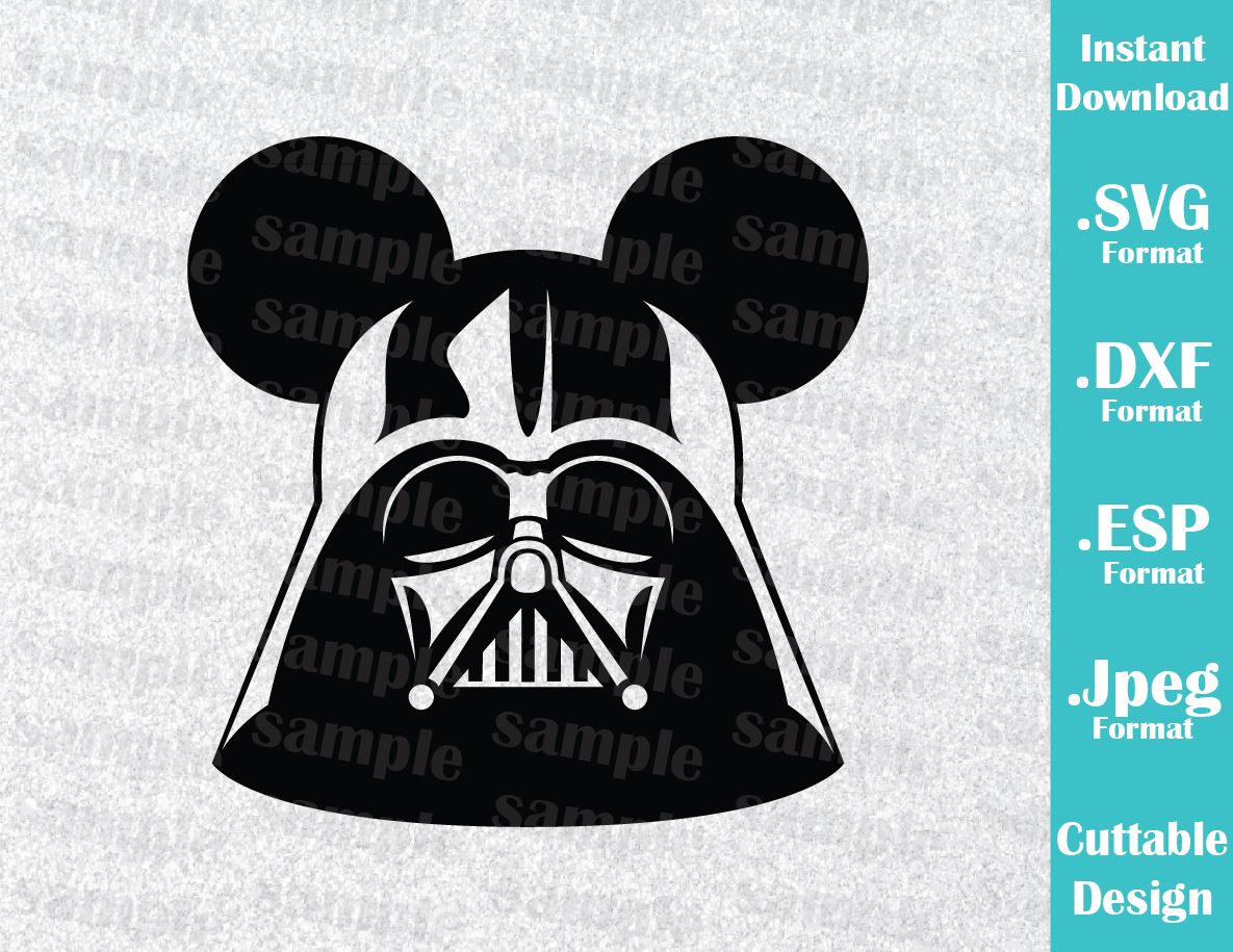 Download INSTANT DOWNLOAD SVG Star Wars Disney Inspired Darth Vader ...