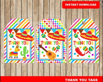 Fiesta favor tag | Etsy