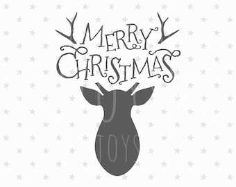 Christmas SVG Merry Christmas Svg Christmas Svg files Christmas Deer svg files Cutting Files Silhouette Cameo Cricut svg Winter Svg files